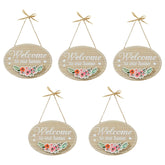 Kuber Industries Door Decor Panel|Wall Hanging Wooden Frame Board-Pack of 5 (Cream)